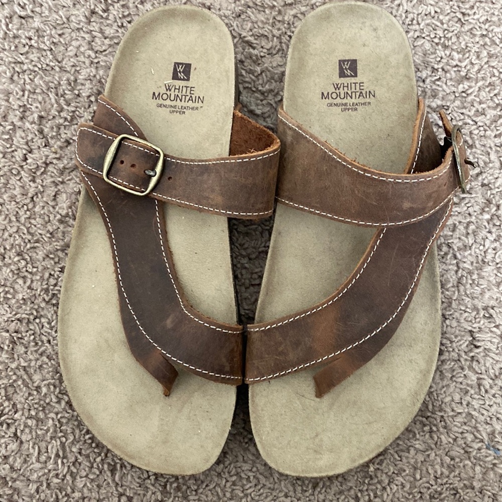 Womens white mountain sandals